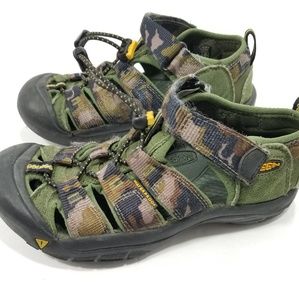 Keen Boys Waterproof Sandals Camo